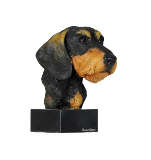 Jamnik szorstkowłosy ręcznie pomalowana statuetka Art-Dog