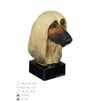 Chart afgański ręcznie pomalowana statuetka Art-Dog