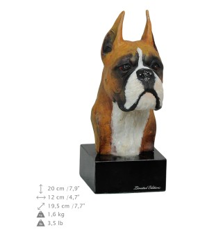 Bokser ręcznie pomalowana statuetka Art-Dog