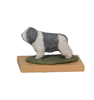 Polski owczarek nizinny ręcznie pomalowana statuetka Art-Dog